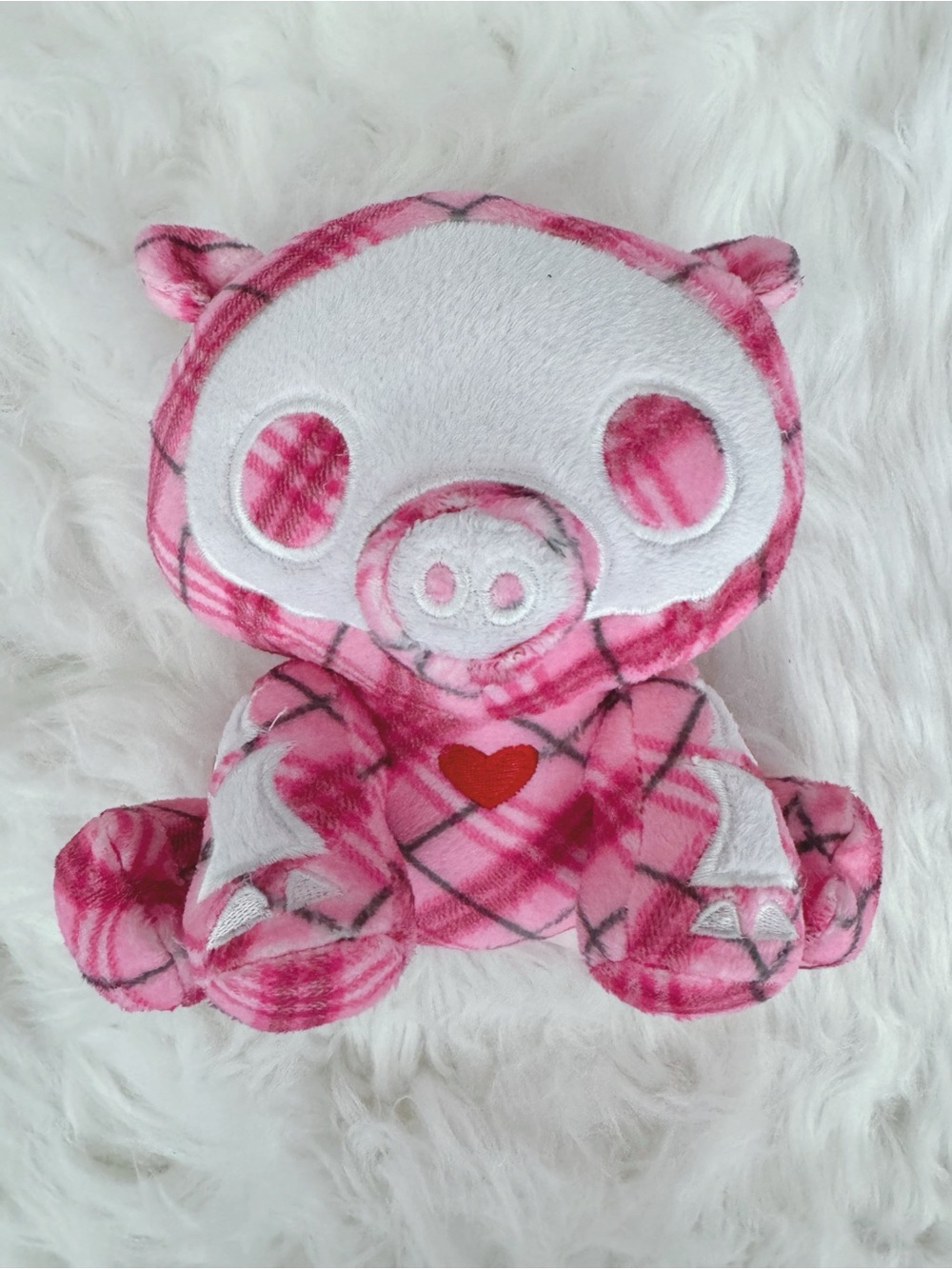 Skelanimals 2010 Bill The Pig 6" Plush
Pink Plaid!